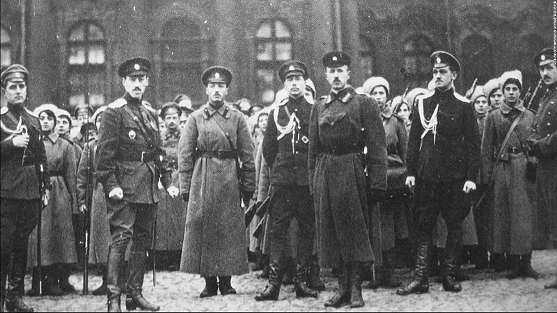 Women's Death Battalion at the Winter Palace