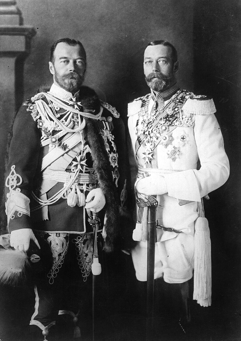 Tsar Nicholas II and King George V, 1913